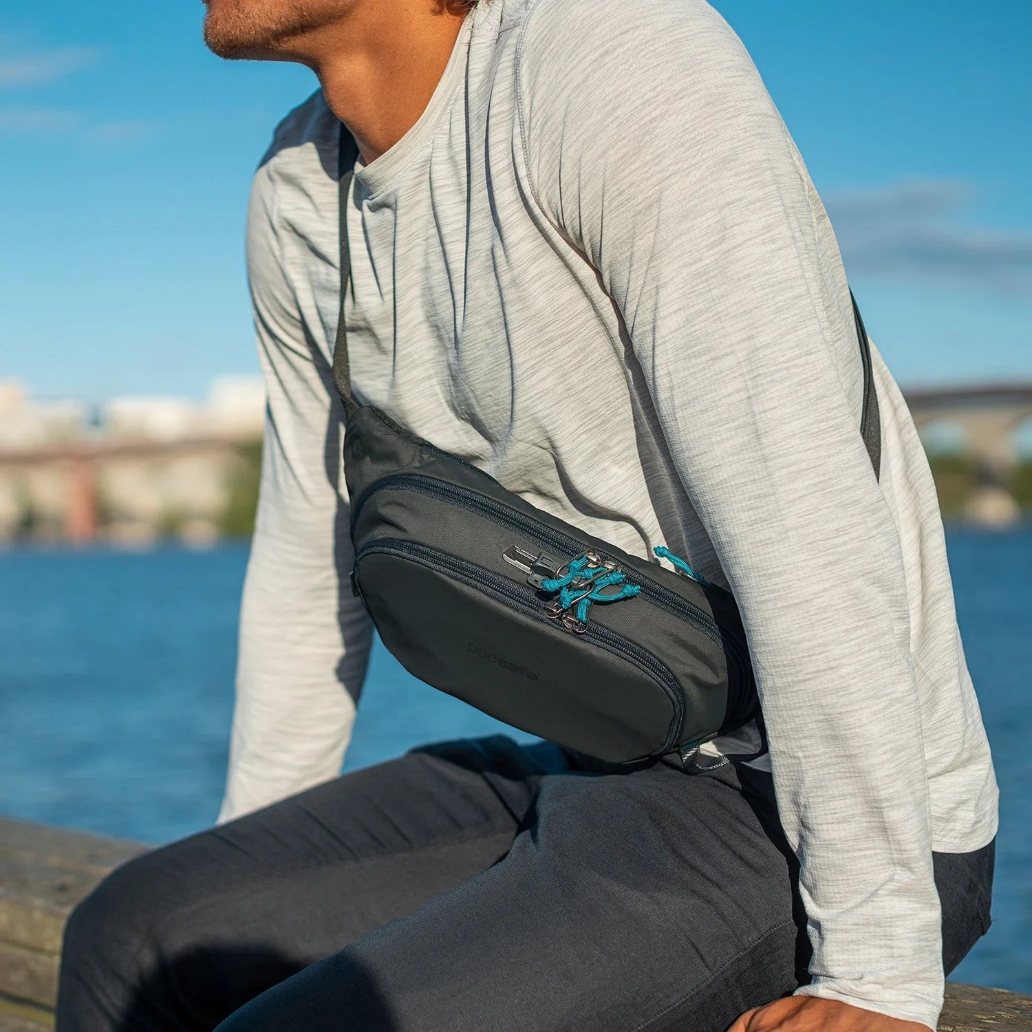 Pacsafe® ECO Anti-theft Waist Pack - Tidal Teal