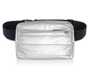 Hi Love Puffer Fanny Pack - Silver