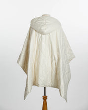 Rainraps Shiny Ivory PUFFERRAP - Women's Rain Poncho - Ivory