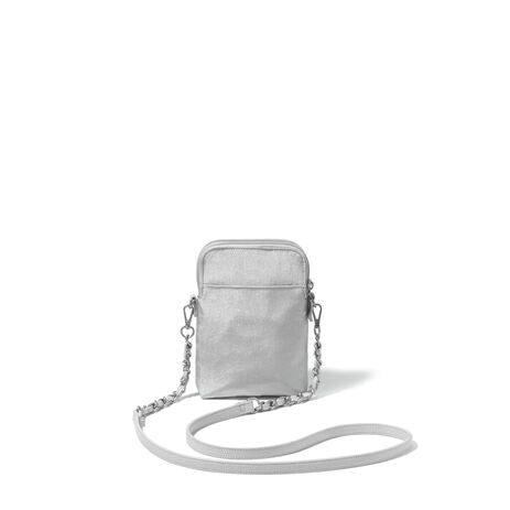 Baggallini Take 2 RFID Bryant Pouch - Silver Shimmer