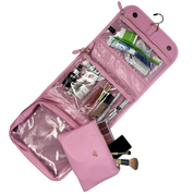 PurseN Classic Hanging Toiletry Case - Rose Quartz