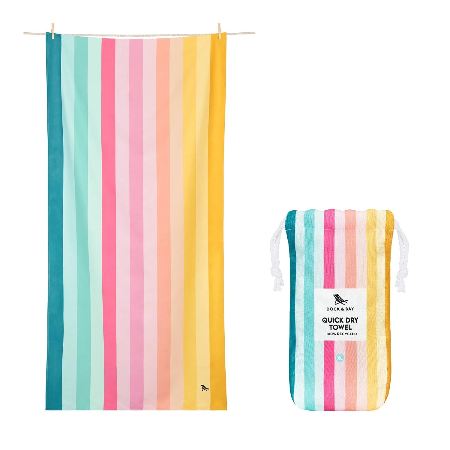 Dock & Bay Cabana Beach Towel XL - Coastal Candy