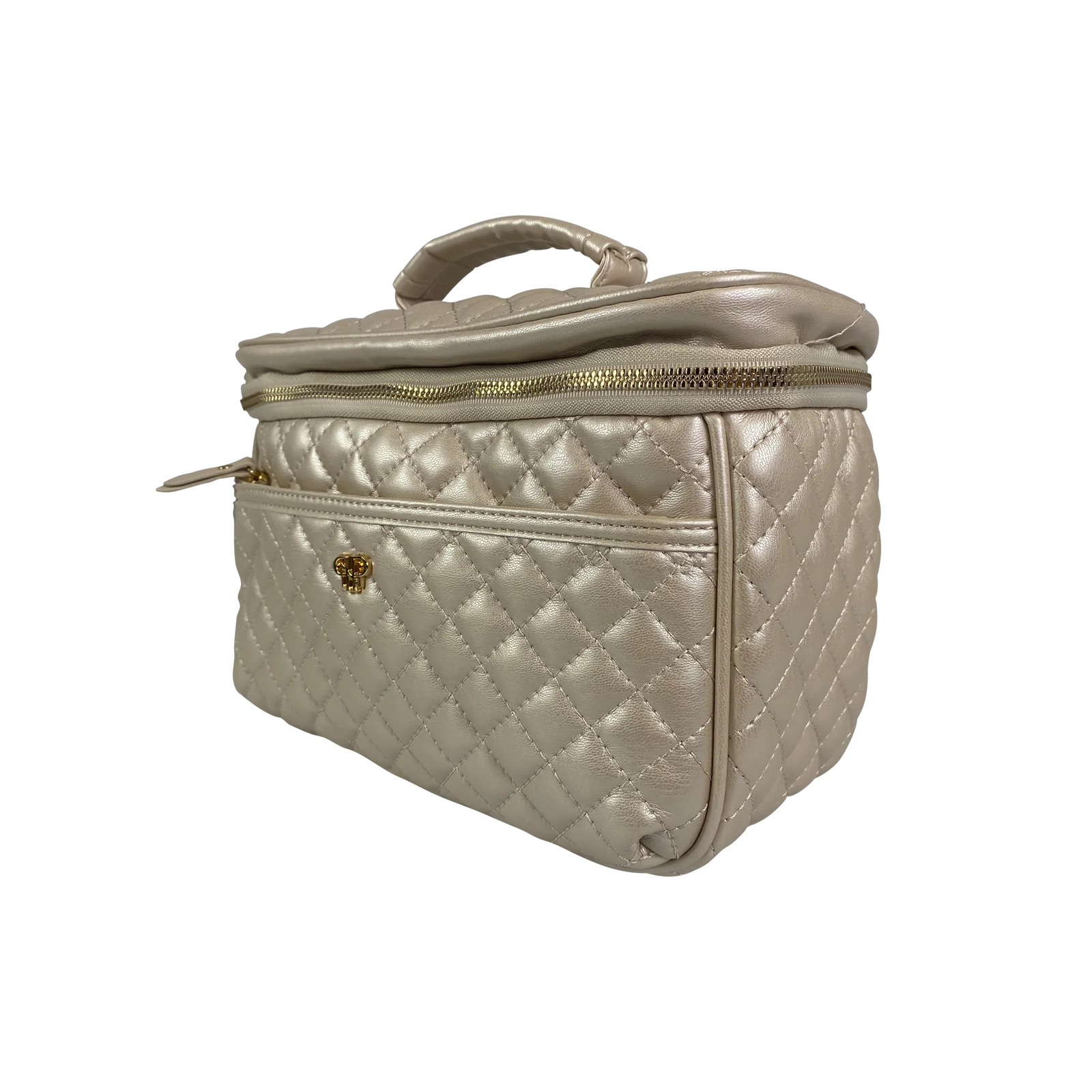 PurseN Getaway Classic Train Case - Pearl Quilted