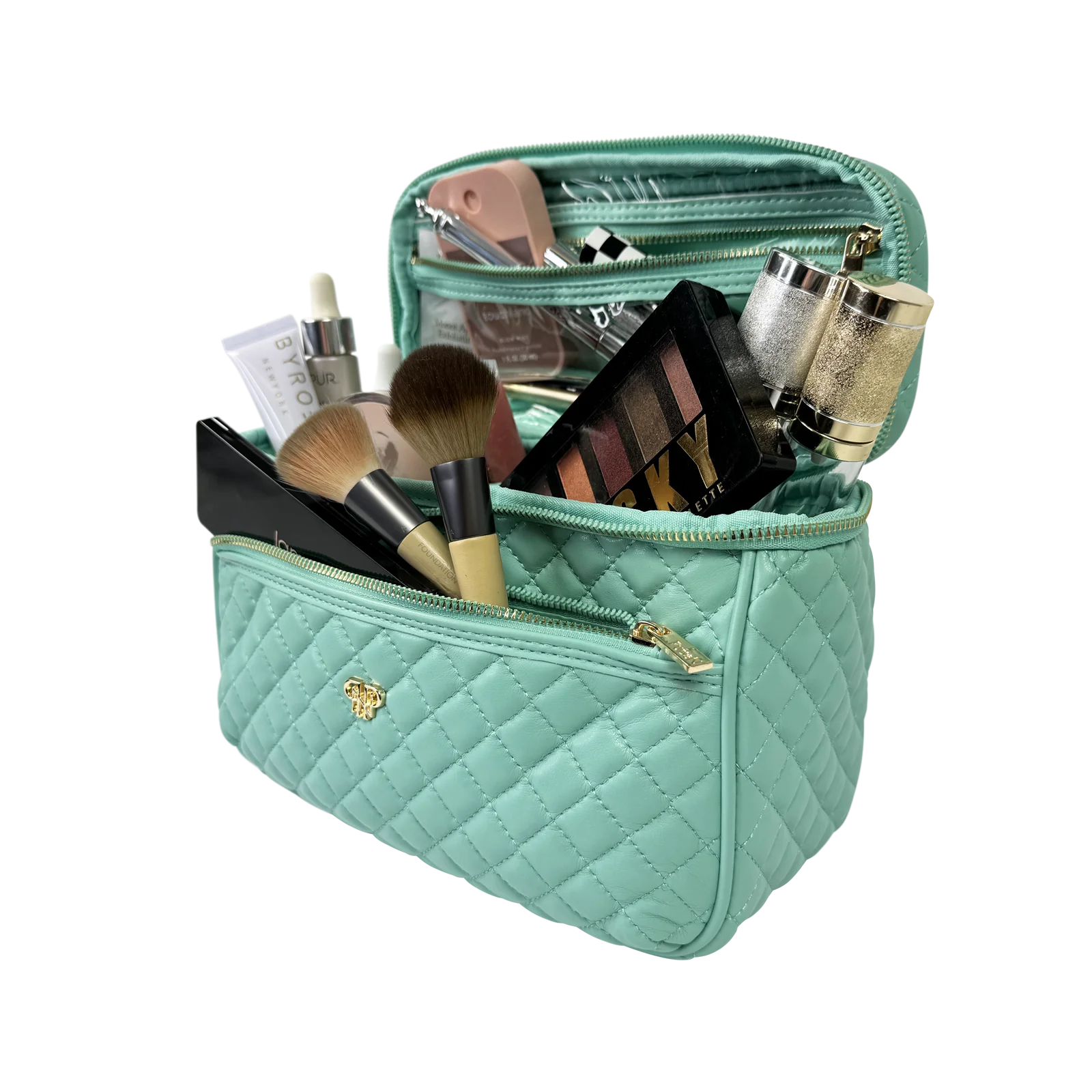 PurseN Classic Train Case - Turquoise Quartz