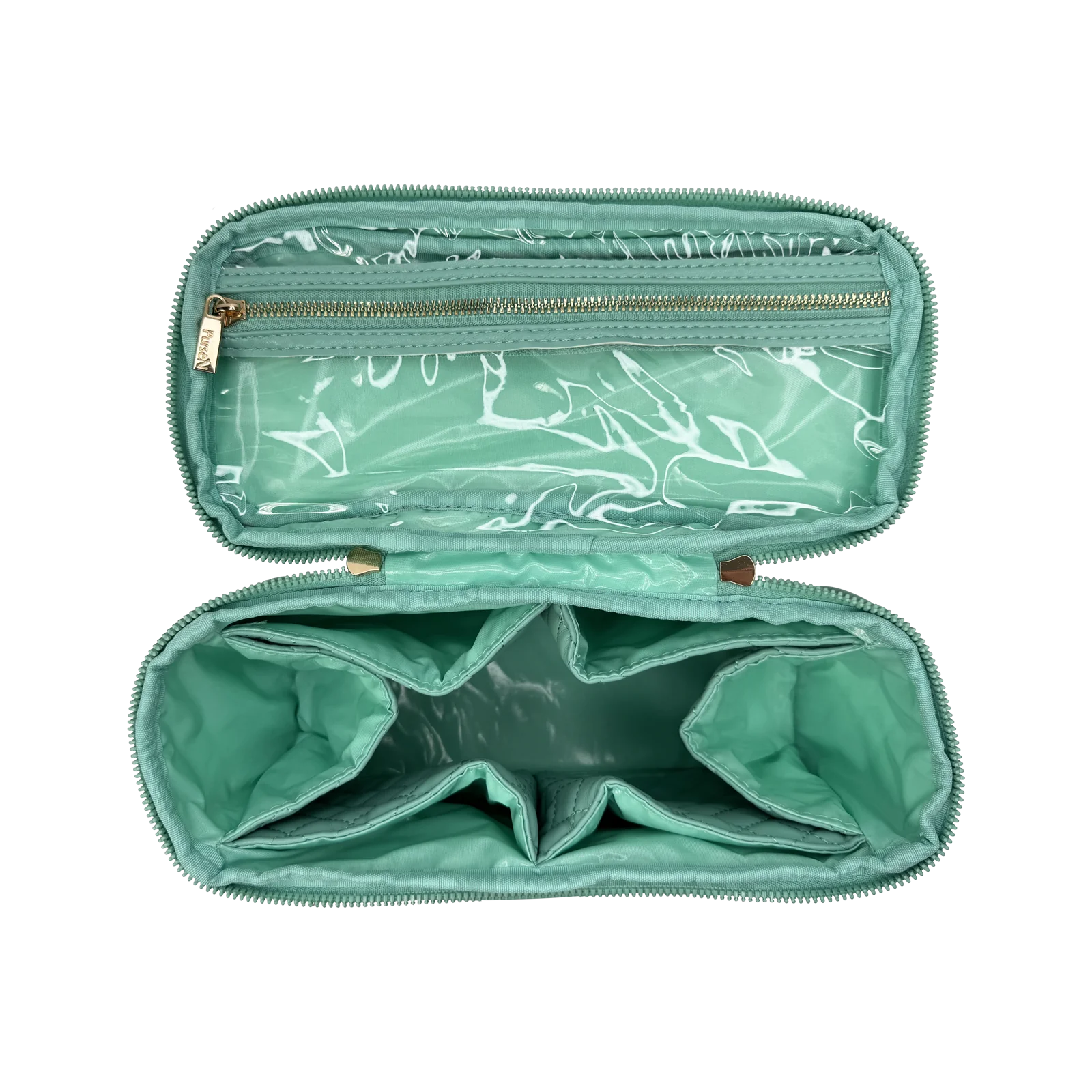 PurseN Classic Train Case - Turquoise Quartz