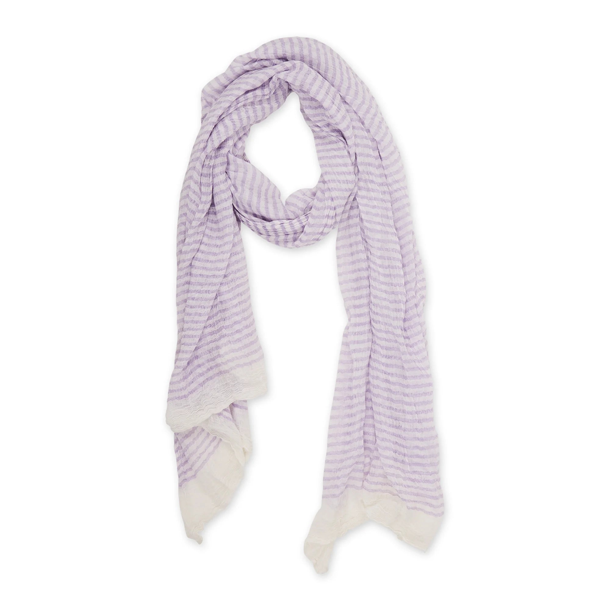 Bucky Classic Insect Shield Scarf - Lilac Stripe