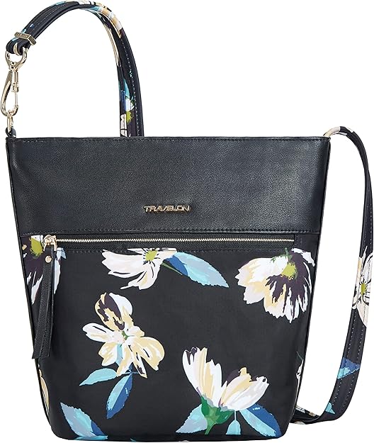 Travelon Anti-Theft Addison Bucket - Midnight Floral