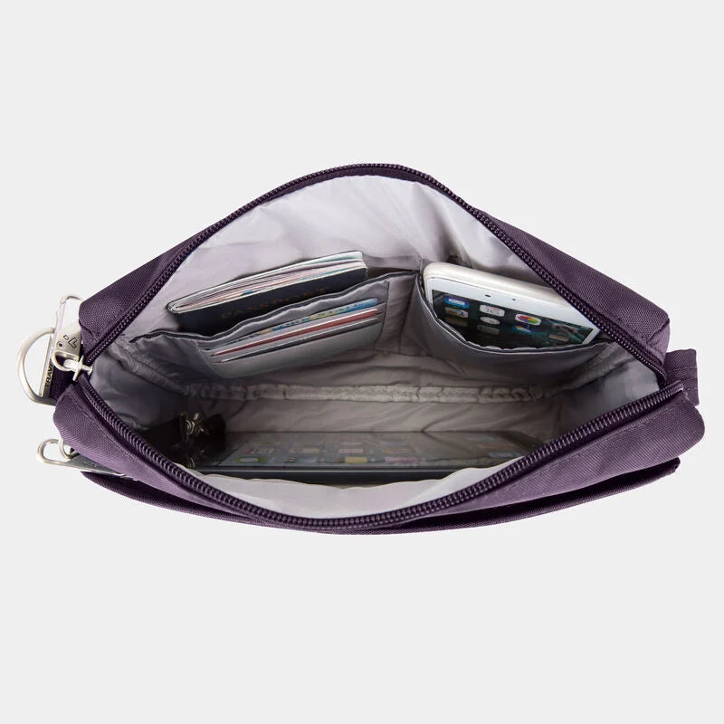 Travelon Anti-Theft Classic Small E/W Crossbody - Purple