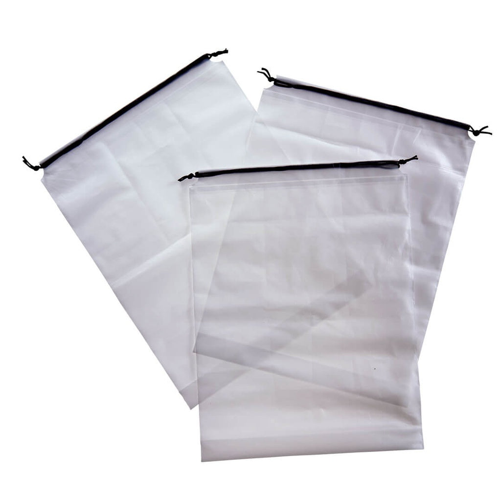 Talus Utility Bags - set of 3 - Clear  Clear Bags