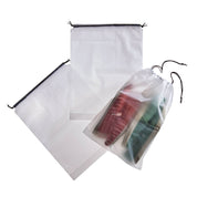 Talus Utility Bags - set of 3 - Clear Showing all 3 bags one has items in it