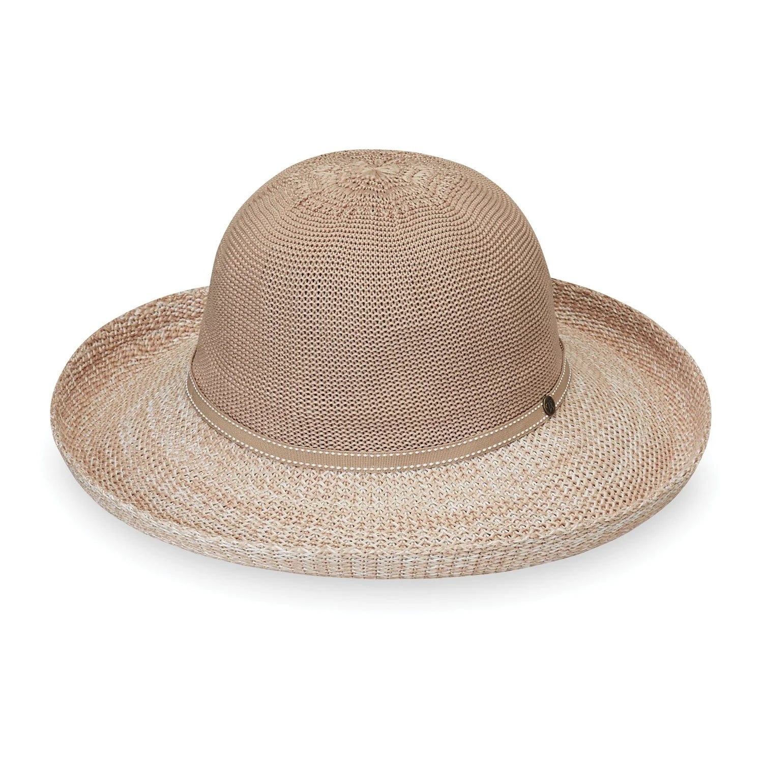 Wallaroo Victoria 2 Toned UPF 50+ Packable Sun Hat - Mixed Beige