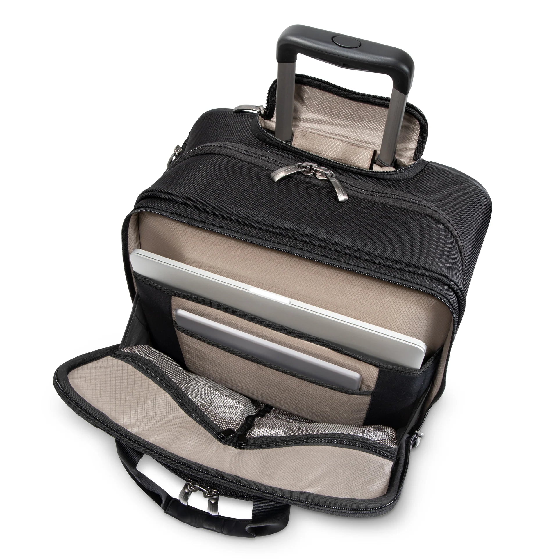 Ricardo Flight Essentials Softside Wheel-A-Board Bag - Black, Laptop compartment view