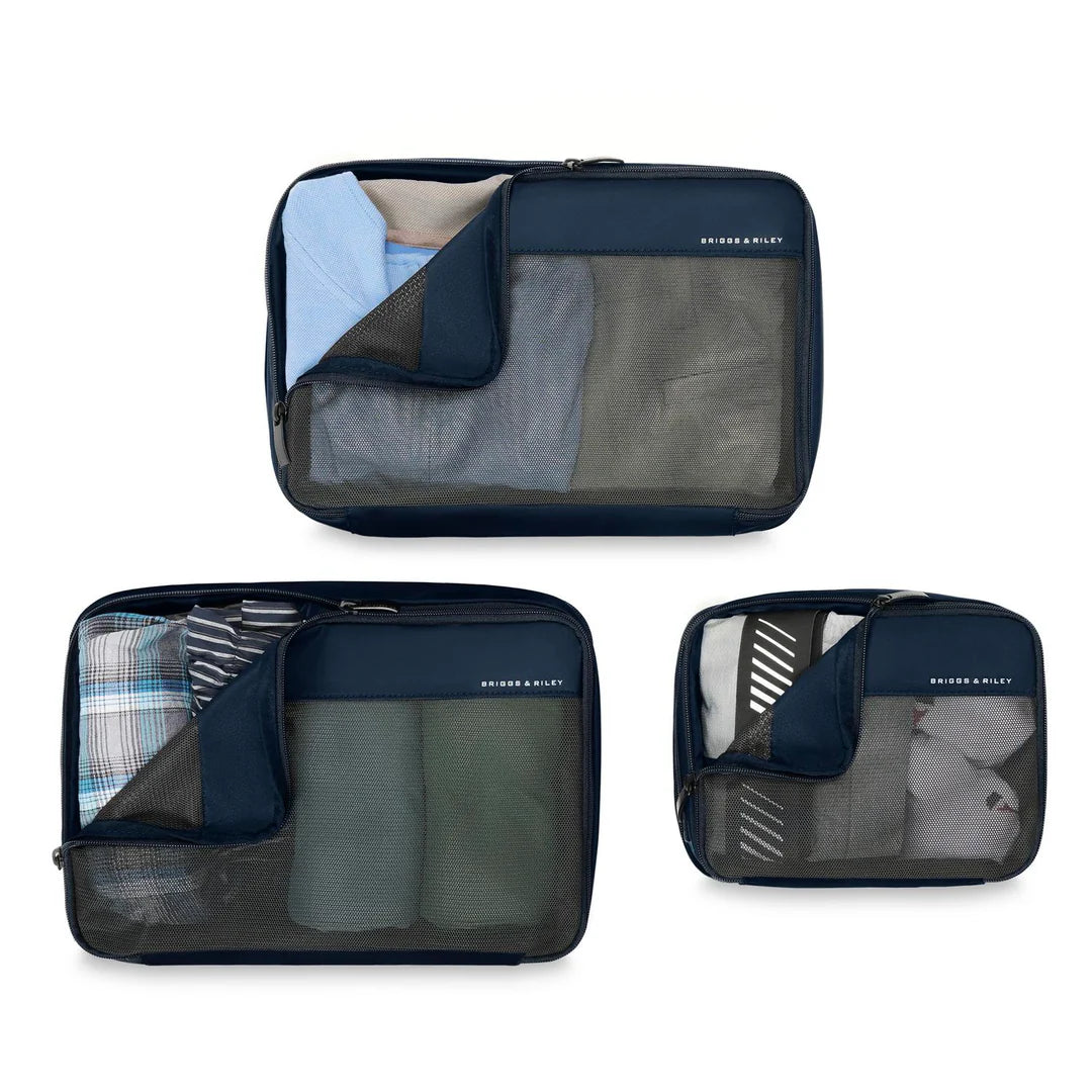 Briggs & Riley Carry On Packing Cube Set - Navy