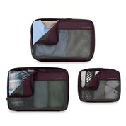 Briggs & Riley Carry On Packing Cube Set - Plum