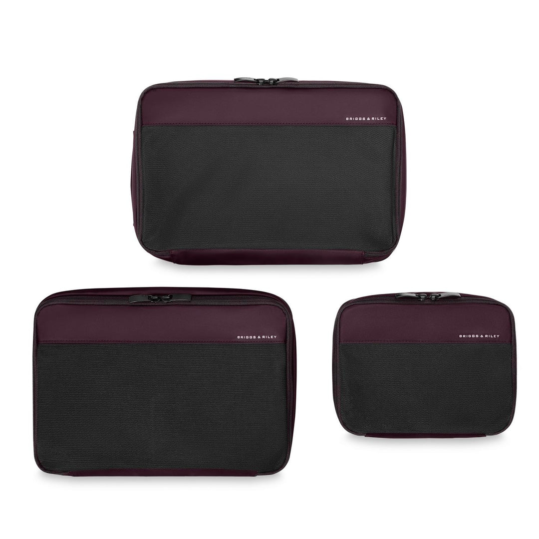 Briggs & Riley Carry On Packing Cube Set - Plum