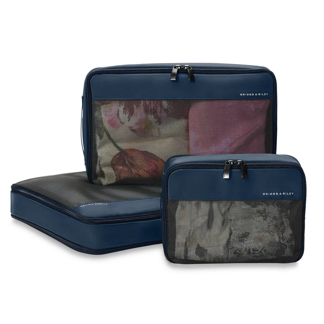 Briggs & Riley Check In Packing Cube Set - Navy