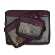 Briggs & Riley Check In Packing Cube Set - Plum