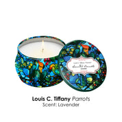 RainCaper Tiffany Floral Scented Candle Parrots Scent Lavender