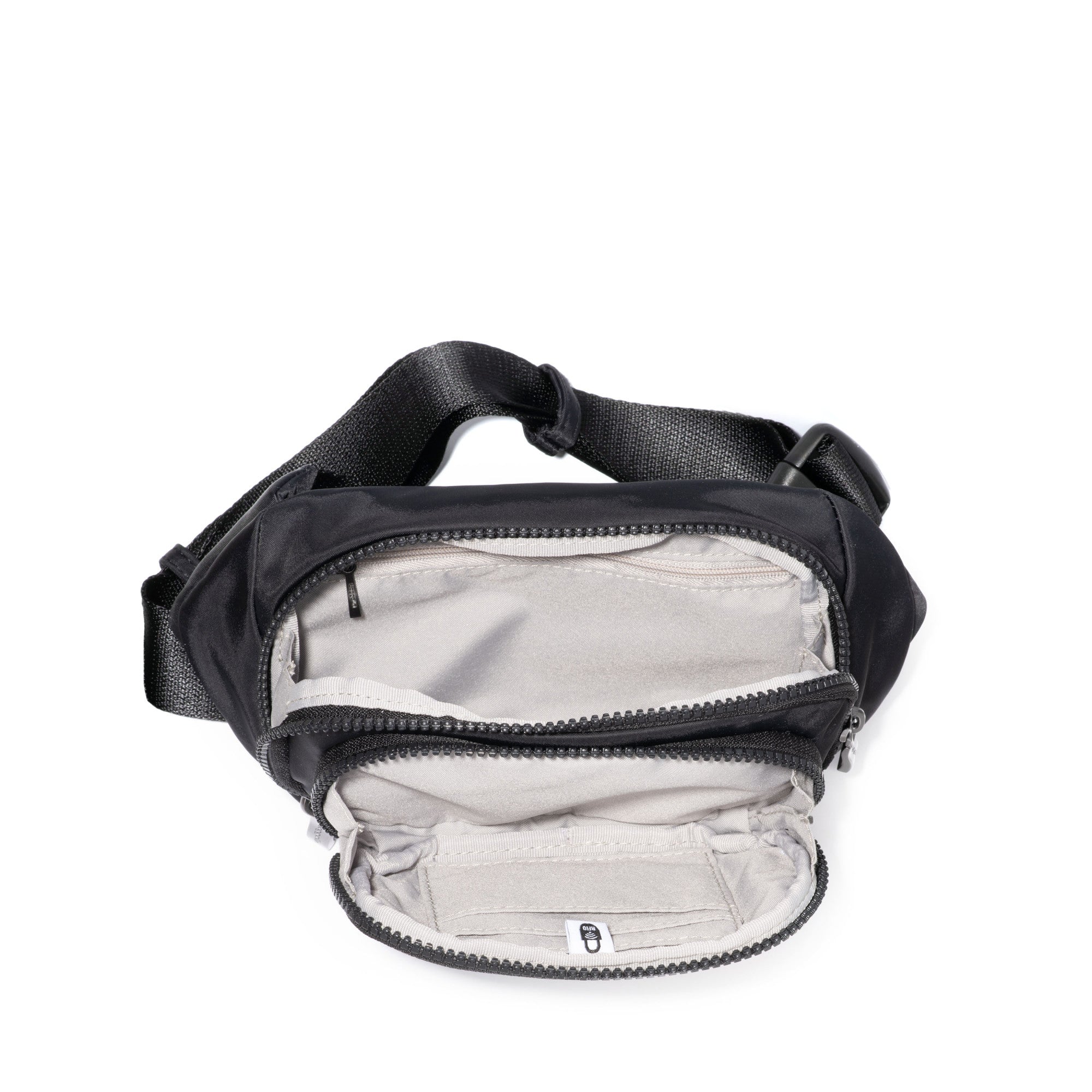 Baggallini On The Go Belt Bag Waist Pack - Black Twill