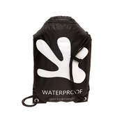 Geckobrands Waterproof Drawstring Backpack - Black/White