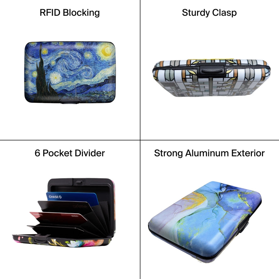 Monarque Van Gogh The Starry Night Armored Wallet