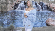 Nordic Beach Wrap Cashmere Blue