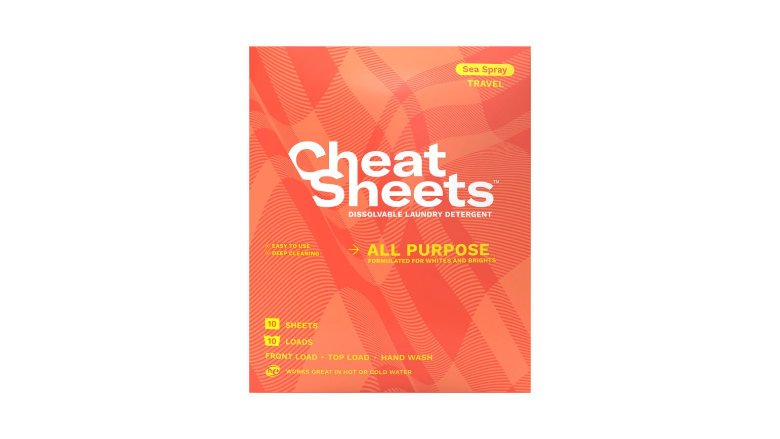 Cheat Sheets Eco-Friendly Laundry Detergent Sheets- All Purpose Travel