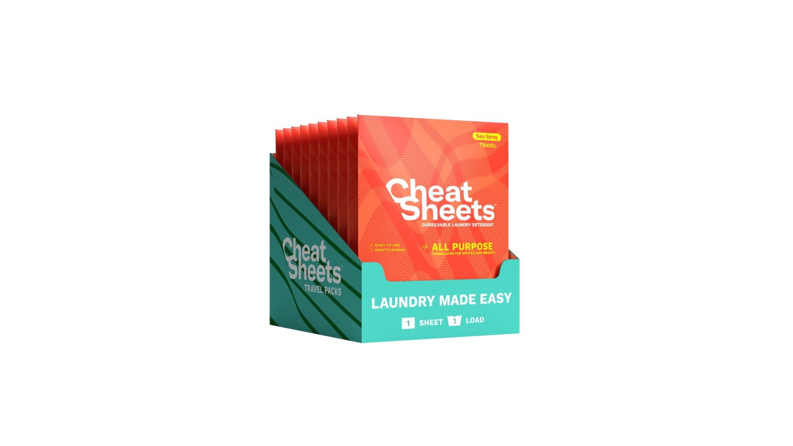 Cheat Sheets Eco-Friendly Laundry Detergent Sheets- All Purpose Travel