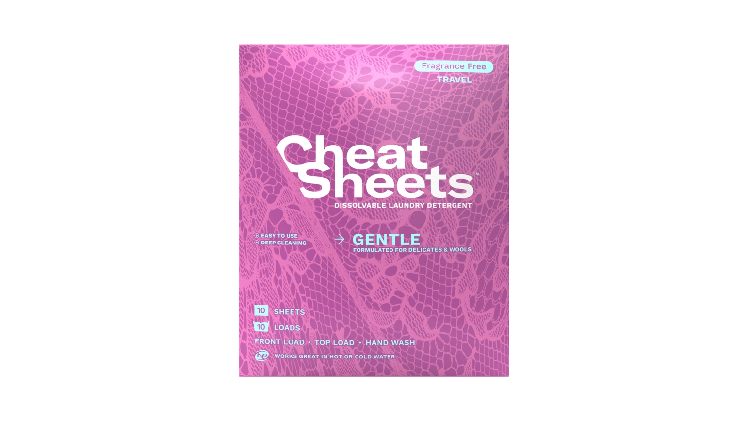 Cheat Sheets Eco-Friendly Laundry Detergent Sheets- Gentle Sea Spray