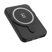 LAX Gadgets MagSafe Portable Wireless Charger With USB Port - Black