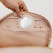 Pretty Simple Madelyn Bow Makeup Bag - Blush