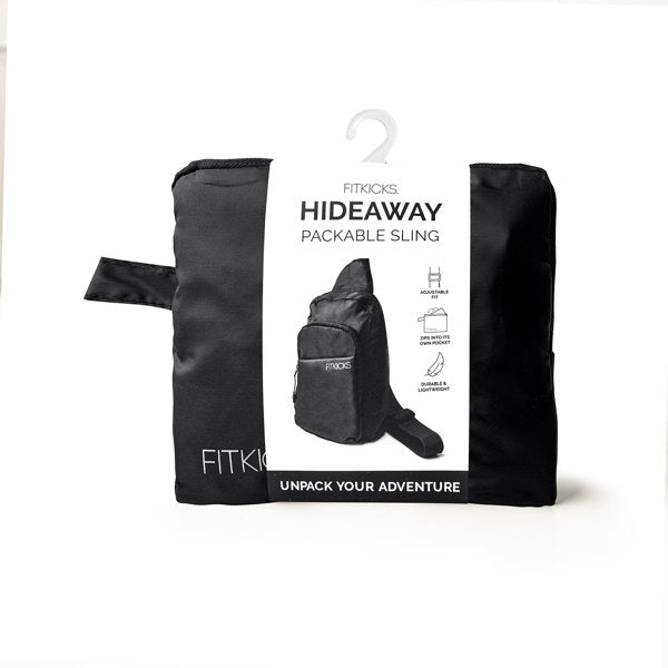 Fitkicks Hideaway Packable Sling - Black