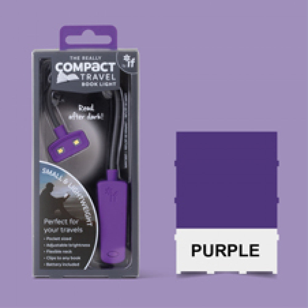 If USA Compact Travel Book Light -  Purple