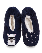 INC Luxe Llama Sherpa Lined Slippers M/L - Navy