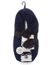 INC Luxe Llama Sherpa Lined Slippers S/M - Navy