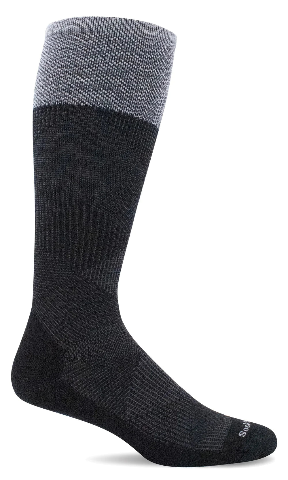 Sockwell Men's Diamond Dandy Moderate Graduated Compression Socks - Black LXL