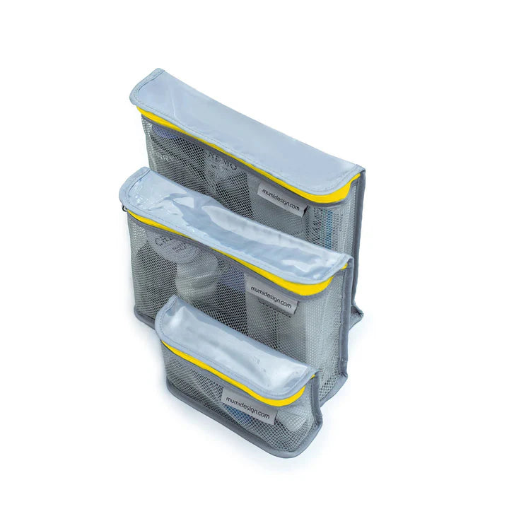 Mumi Toiletry Cubes Set of 3 - Yellow