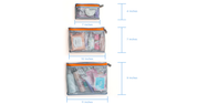 Mumi Toiletry Cubes Set of 3 "Adventure Awaits" - Pink