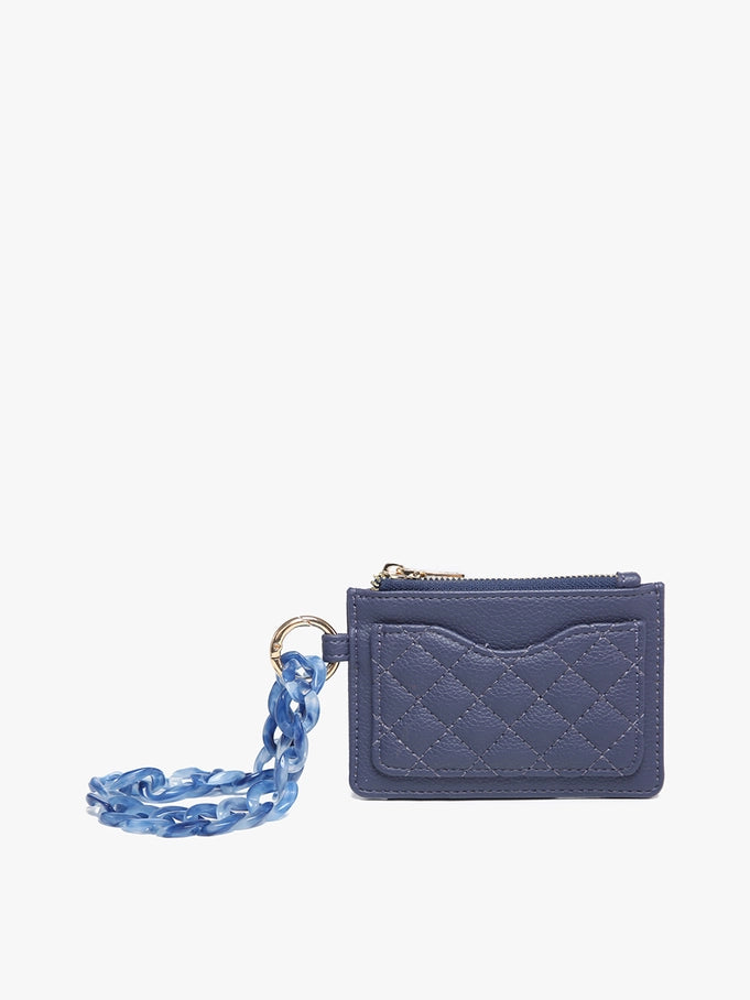 Jen & Co. Rhodes Quilted Wallet w/Chain Bangle - Navy