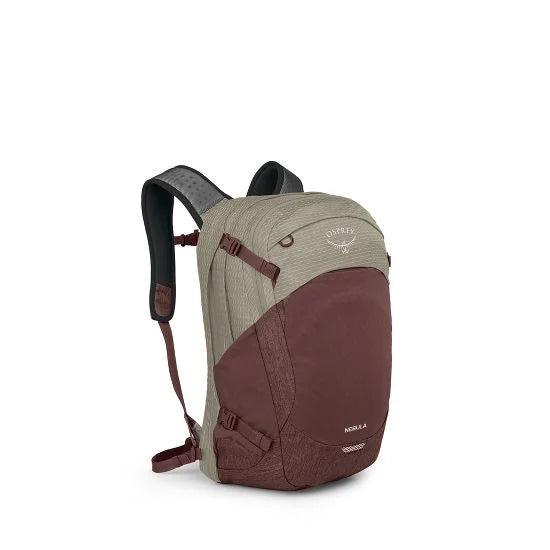 Osprey Nebula Laptop Backpack- Sawdust Tan/Raisin Red