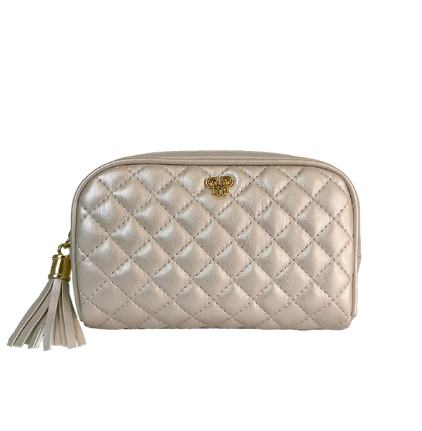 PurseN Small Makeup Case - Pearl Quilted