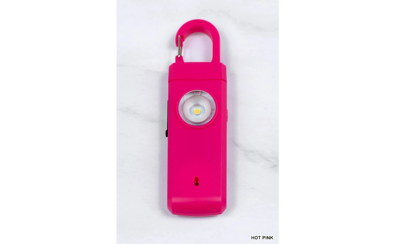 42 Pops Personal Safety Alarm - Hot Pink, Front View