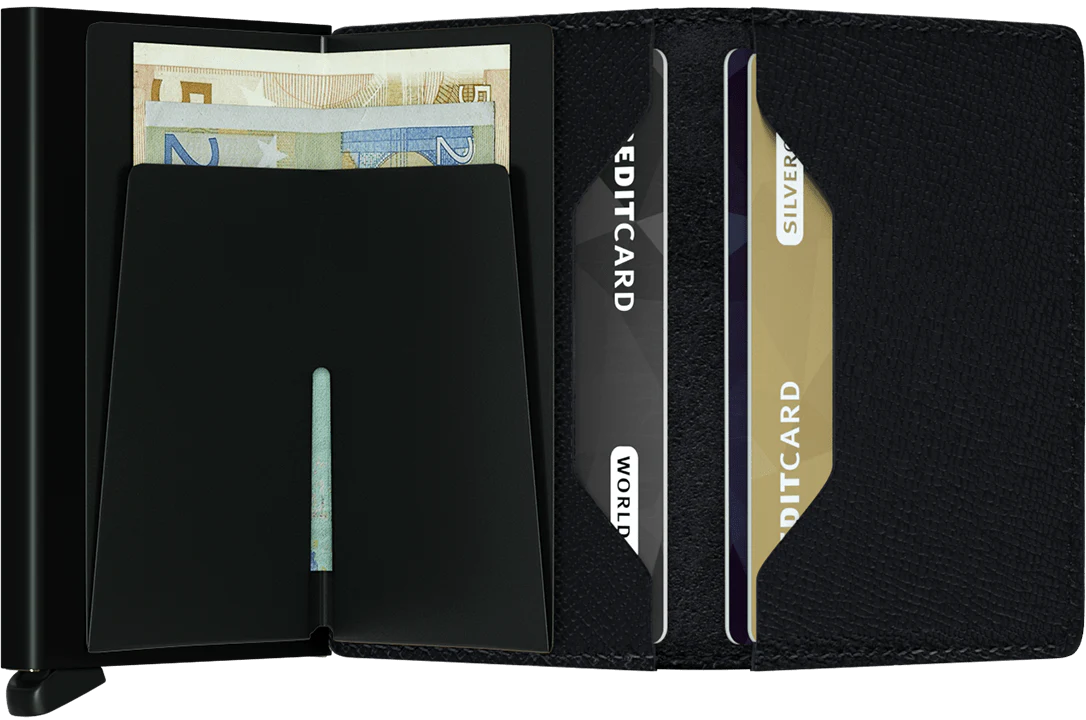 Secrid Slim Wallet Crisple Black