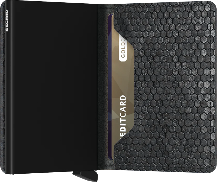 Secrid Original Slim Wallet  Hexagon - Black