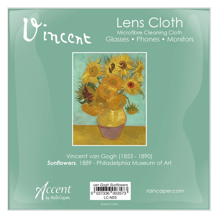 Rain Caper Lens Cloth - Van Gogh "Sunflowers"