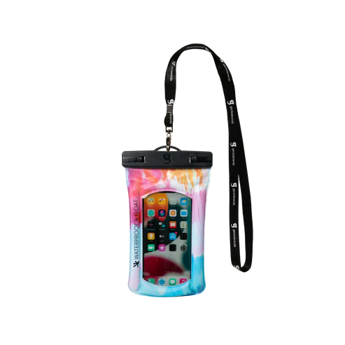 Geckobrands Float Phone Dry Bag - Summer Tie Dye