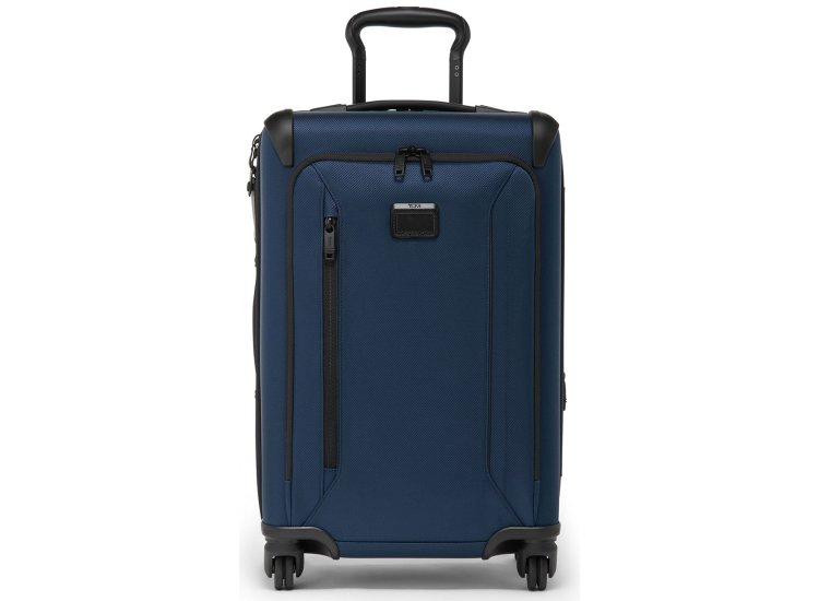 TUMI Aerotour International Expandable 4 Wheel Spinner Carry On - Navy