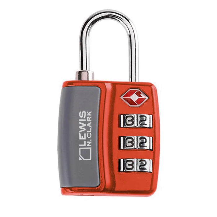 Lewis N. Clark Travel Sentry TSA-Approved Luggage Lock - Red