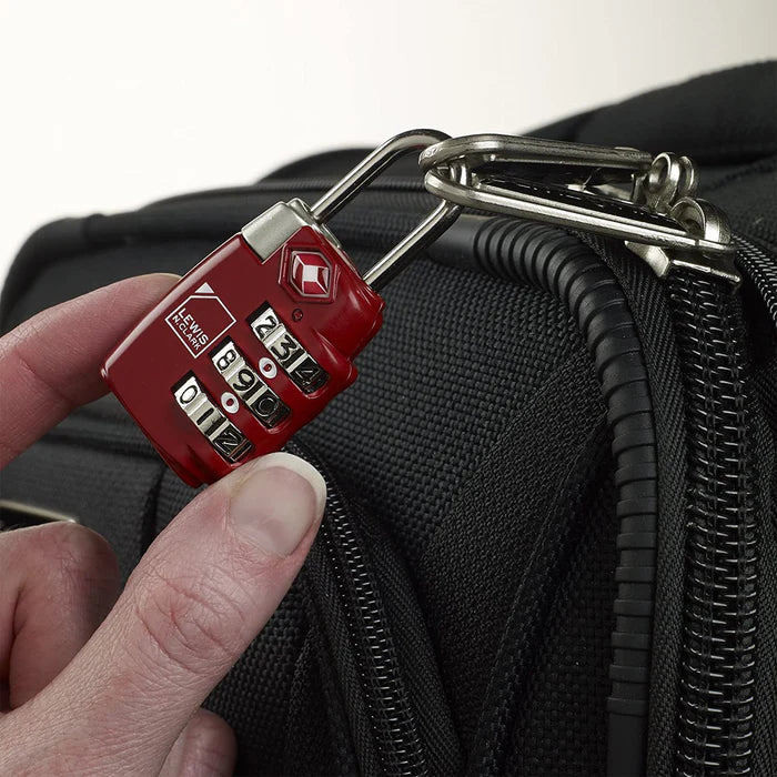 Lewis N. Clark Travel Sentry TSA-Approved Luggage Lock - Red