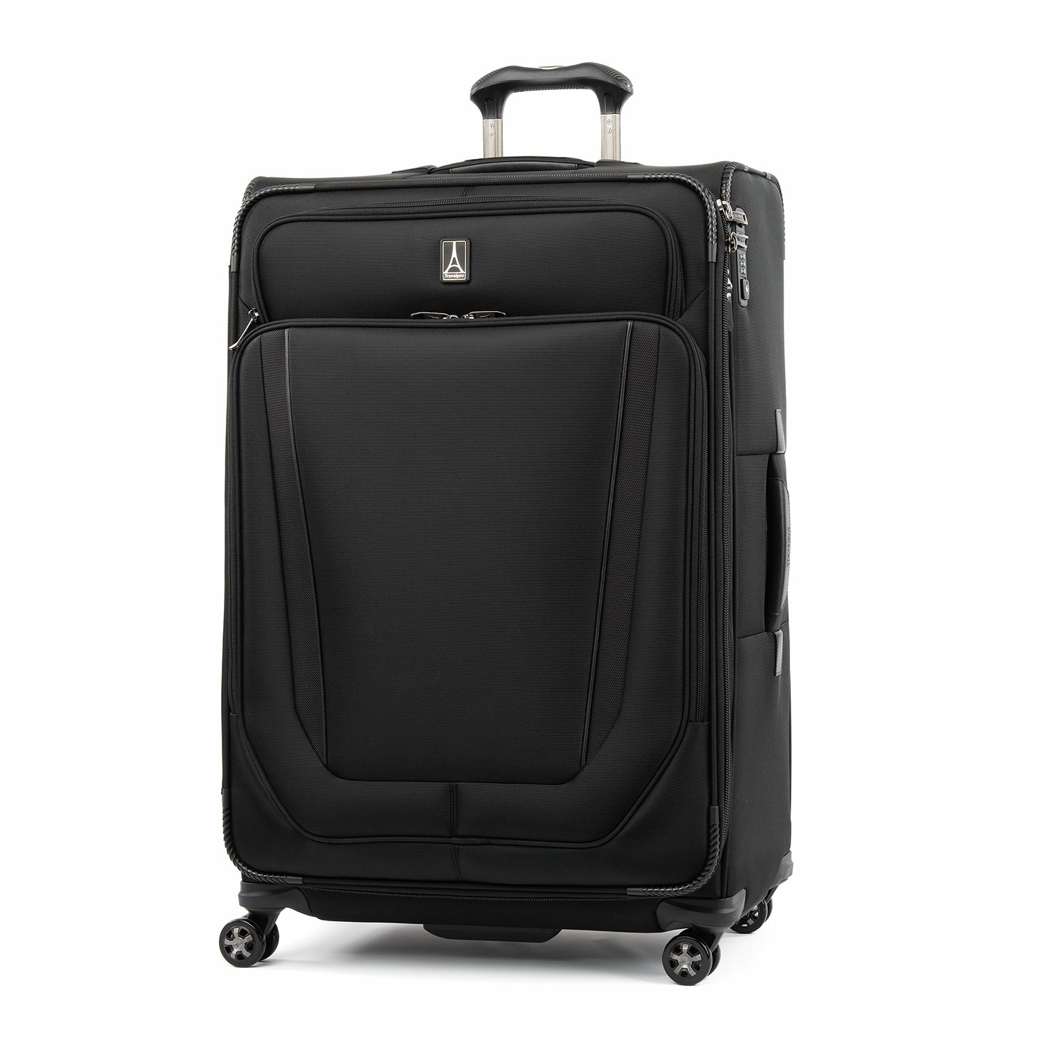 Travelpro Crew Versapack 29" Expandable Checked Spinner Luggage with Suiter Black - Irv’s Luggage